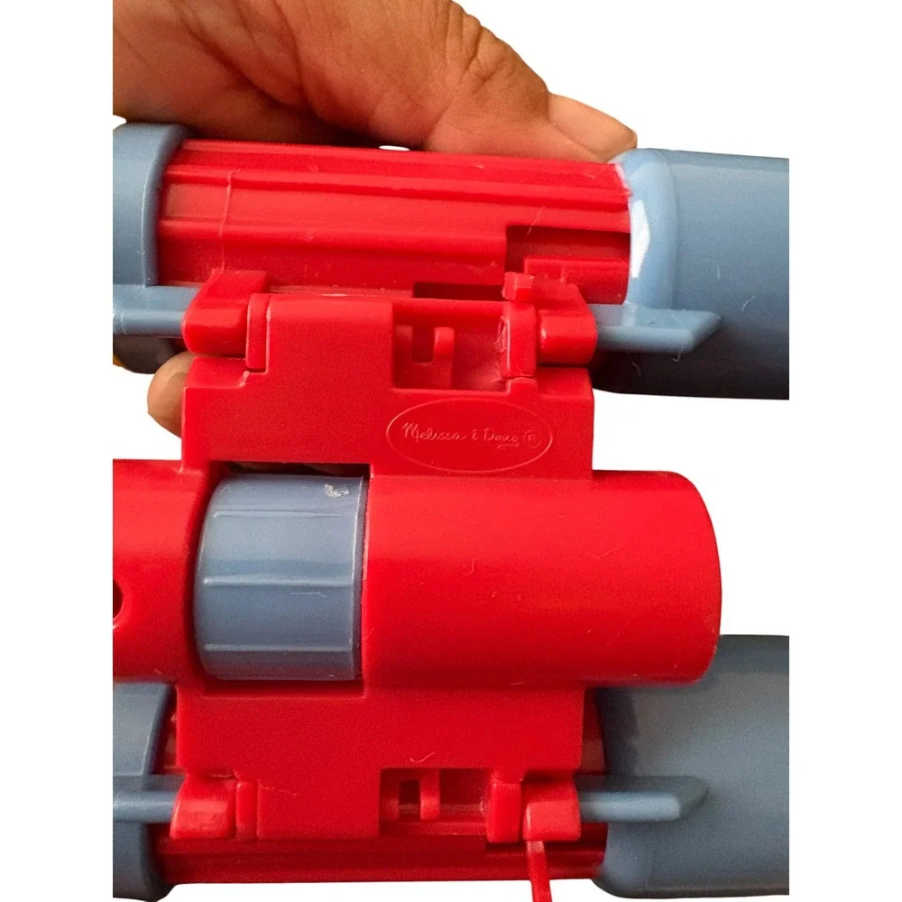 Melissa & Doug Kids Toy Binoculars Pretend Play Red Blue Yellow Folding